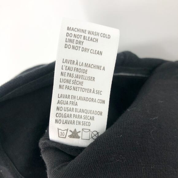 GOOD AMERICAN Sueded Fleece Corset Top 5-XXL Black Side Zipper 100% Cotton NWT - Picture 11 of 12